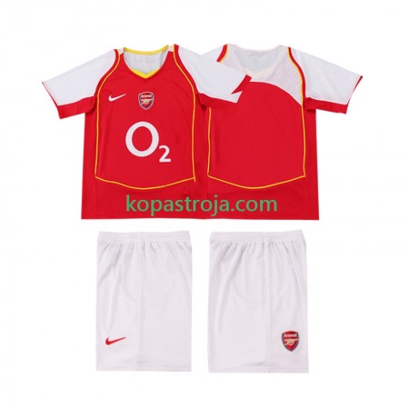 Billiga Fotbollströjor Arsenal 2004 Retro Barn Hemma tröja 2005 Kortärmad
